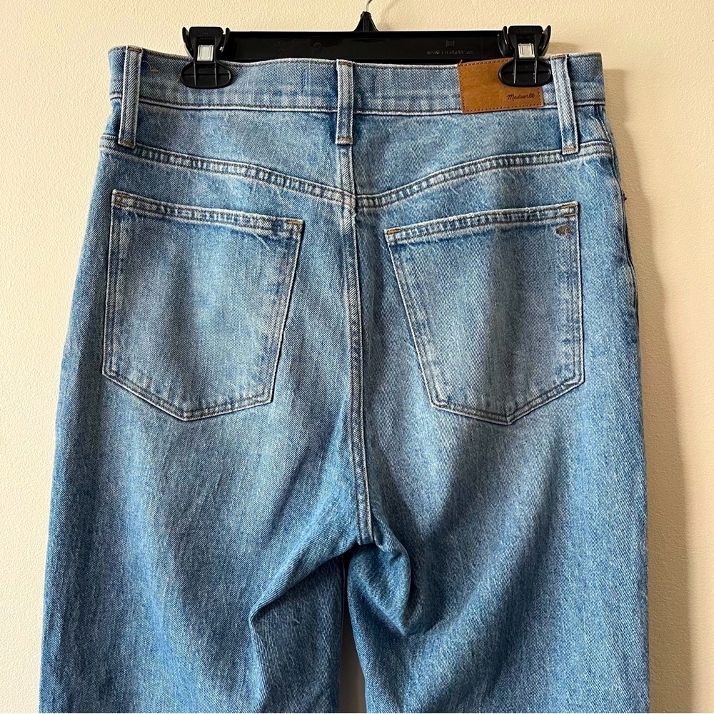 Madewell The Perfect Vintage Straight Jean Kingsbury Wash Knee-Rip Edition - Picture 11 of 13